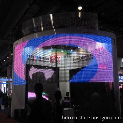 High transparent LED curtain for stage background lighting effect decorate
